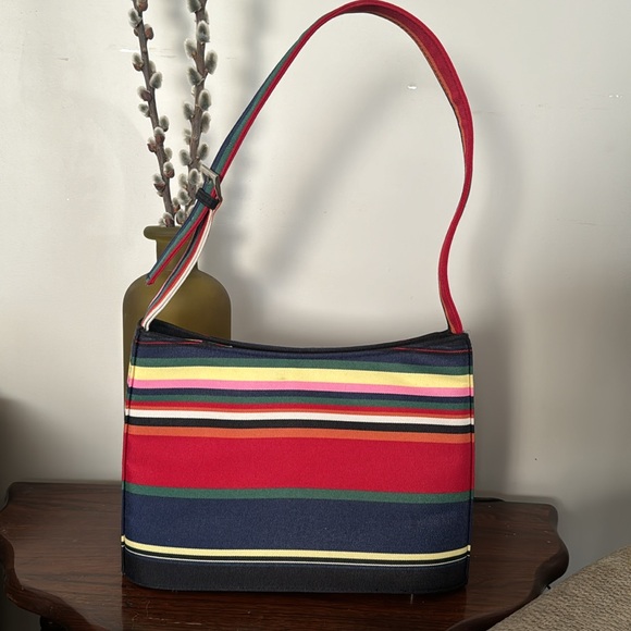 Vintage striped Kate Spade New York bag with feet - Picture 5 of 6
